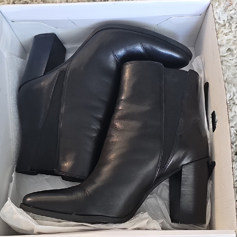 Nine West Black Heeled Chelsea Boots
